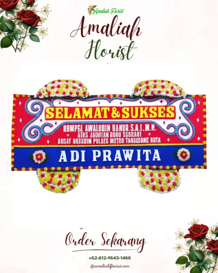 Papan Bunga Ucapan Selamat Budiharja